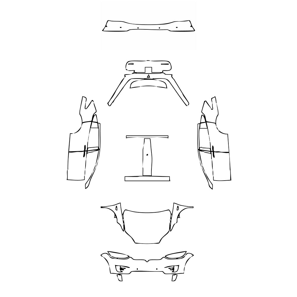 Pre-Cut PPF Tesla Model X Base 2019 - PPF-Kits