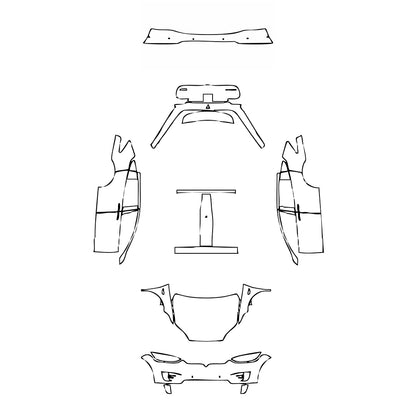 Pre-Cut PPF Tesla Model X Base 2019 - PPF-Kits