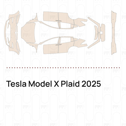 Pre-Cut PPF Tesla Model X Plaid 2025