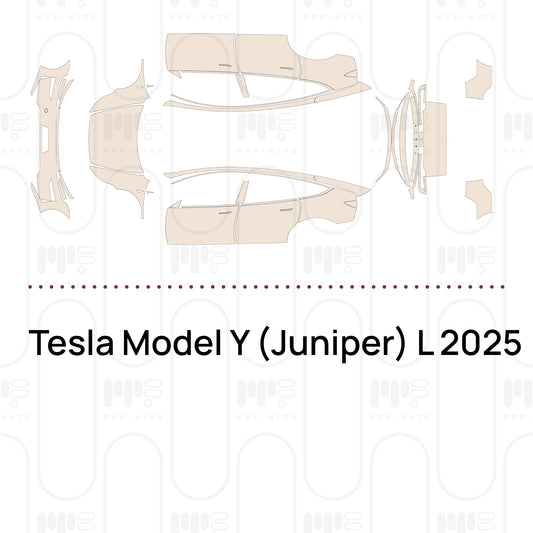 Tesla Model Y (Juniper) L 2025 – Pre-Cut PPF