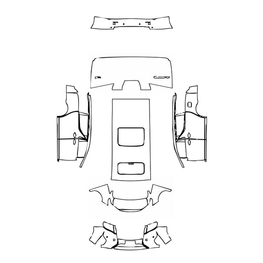 Pre-Cut PPF Toyota Alphard ALPHARD 2016 - PPF-Kits