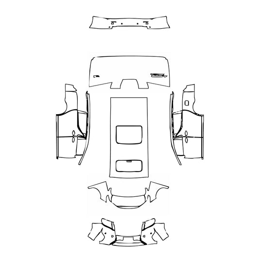 Pre-Cut PPF Toyota Alphard ALPHARD Executive Lounge 2016 - PPF-Kits