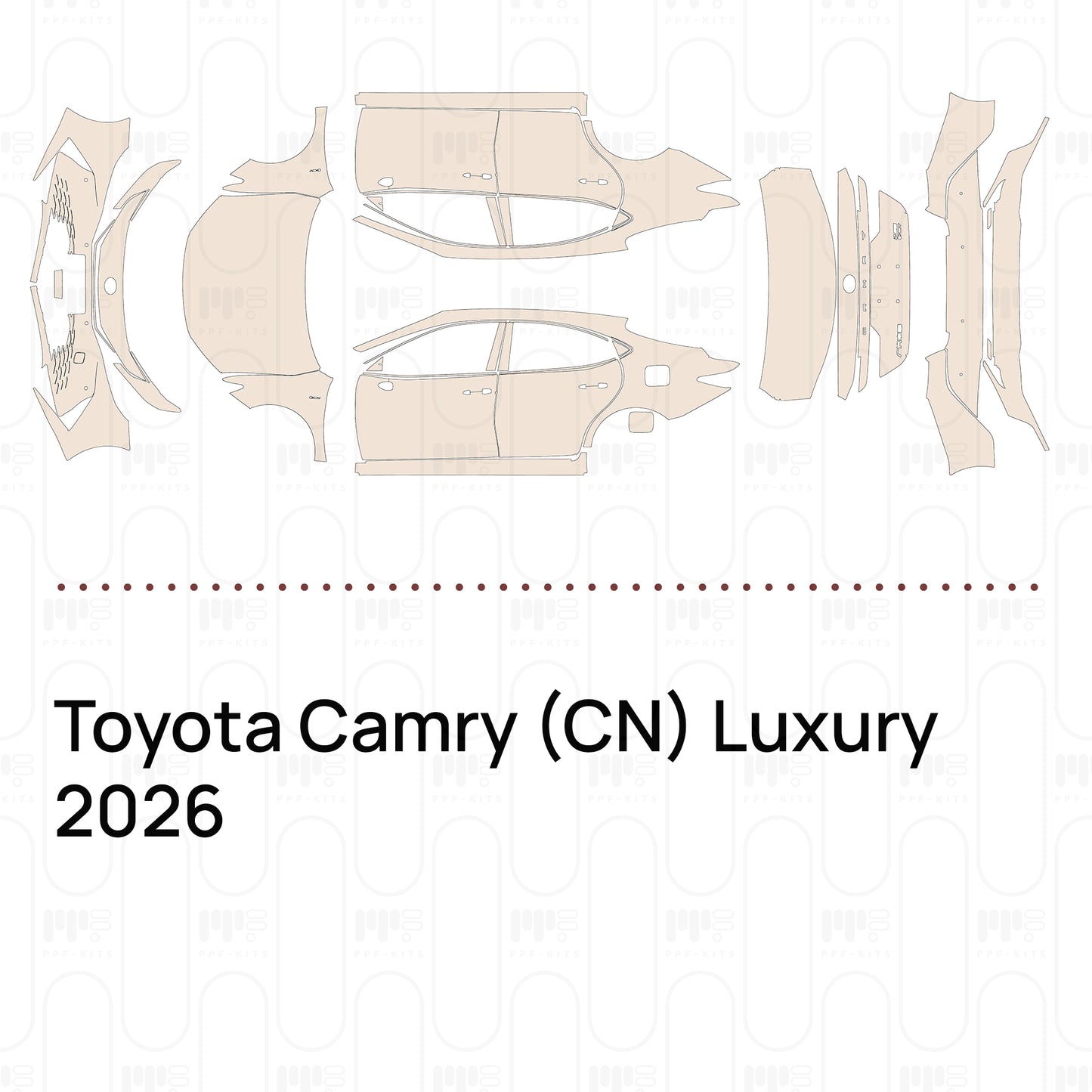 Pre-Cut PPF Toyota Camry (CN) Luxury 2026