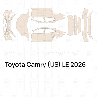 Pre-Cut PPF Toyota Camry (US) LE 2026
