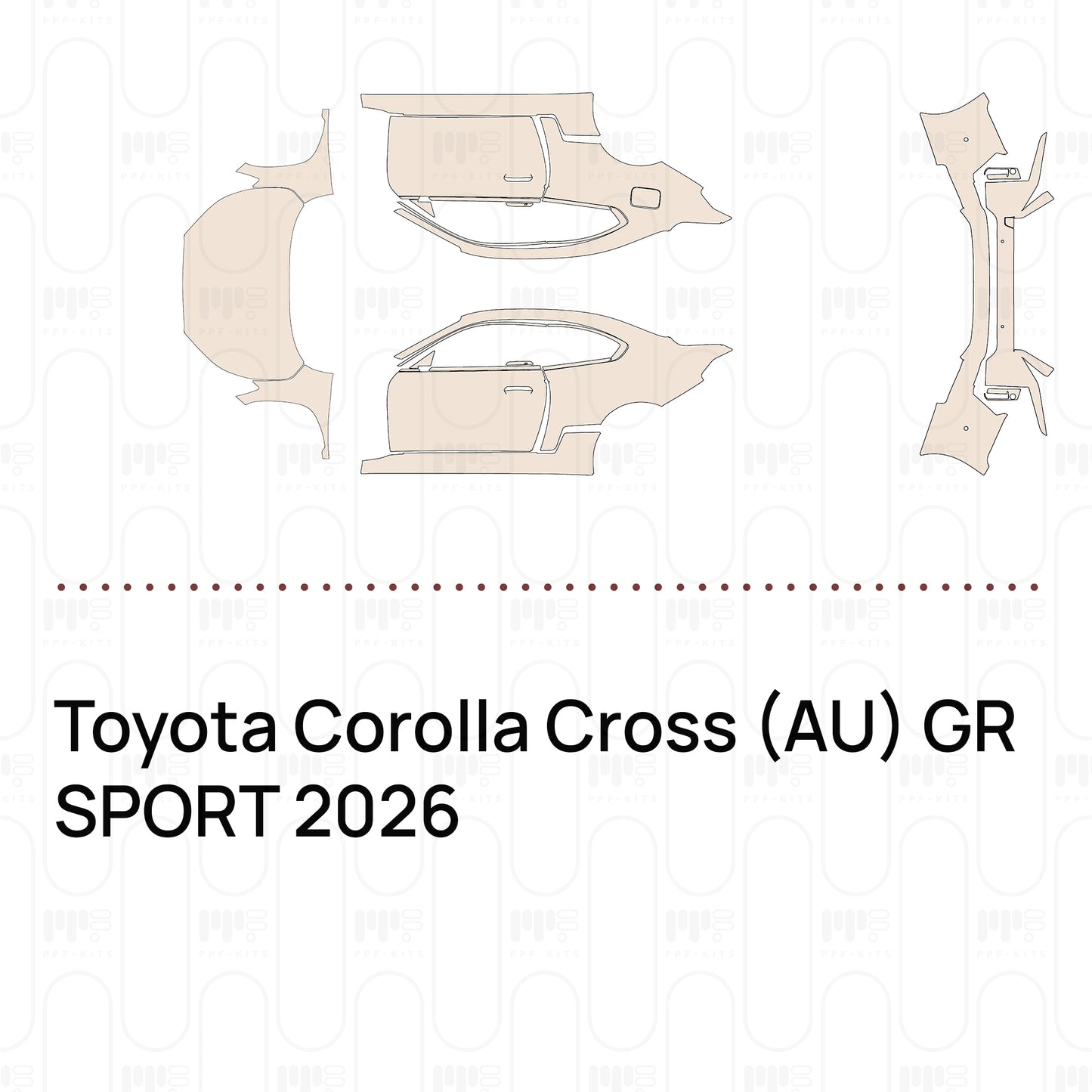 Pre-Cut PPF Toyota Corolla Cross (AU) GR SPORT 2026