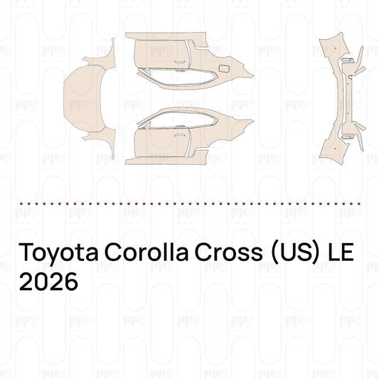 Pre-Cut PPF Toyota Corolla Cross (US) LE 2026