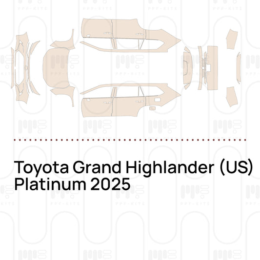 Toyota Grand Highlander (US) Platinum 2025 – Pre-Cut PPF
