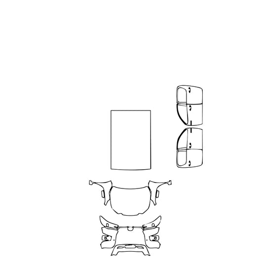 Pre-Cut PPF Toyota Hilux (EU) Double Cab Invincible X 2024 - PPF-Kits