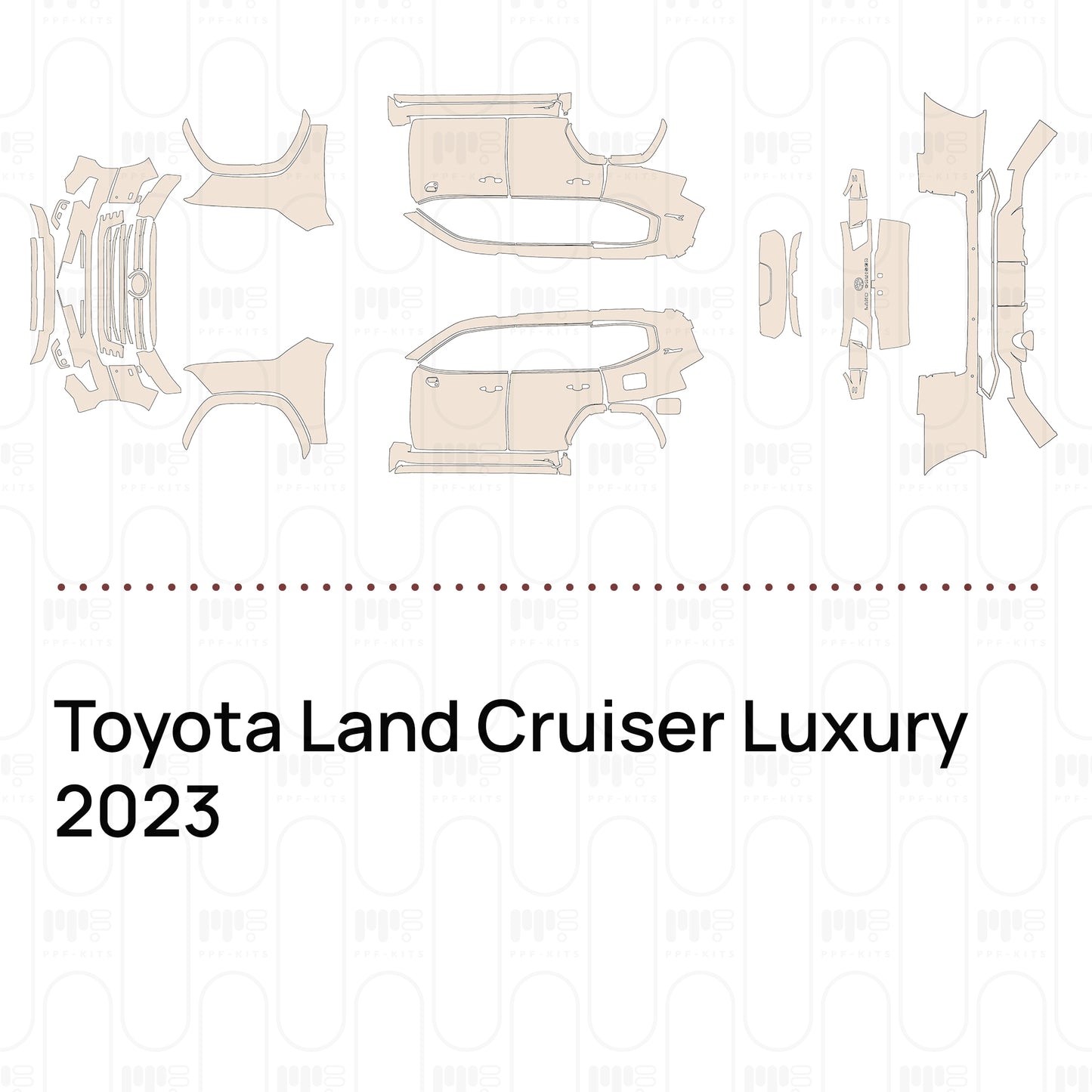 Pre-Cut PPF Toyota Land Cruiser Luxury 2023