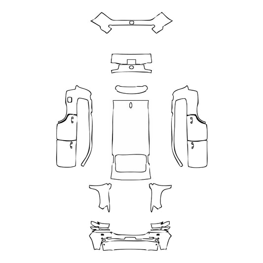 Pre-Cut PPF Toyota Land Cruiser V8 2018 - PPF-Kits