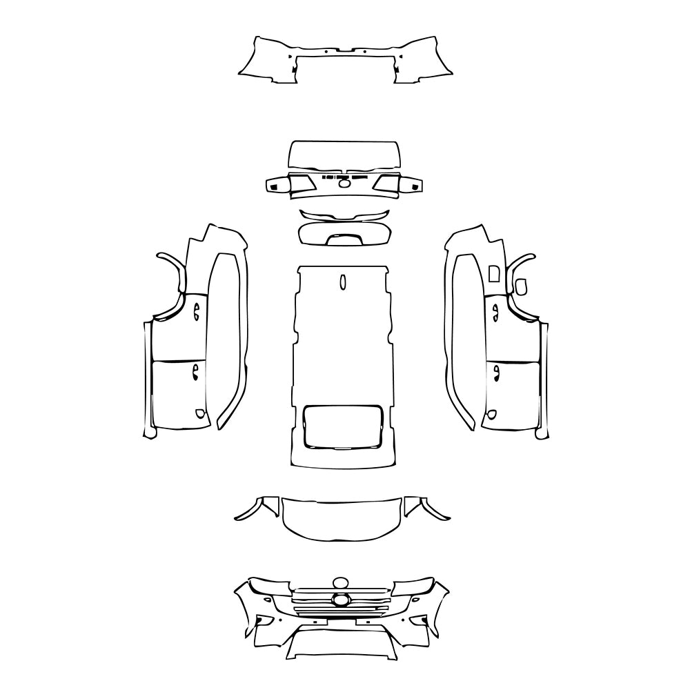 Pre-Cut PPF Toyota Land Cruiser (ME) EXR 2022 - PPF-Kits