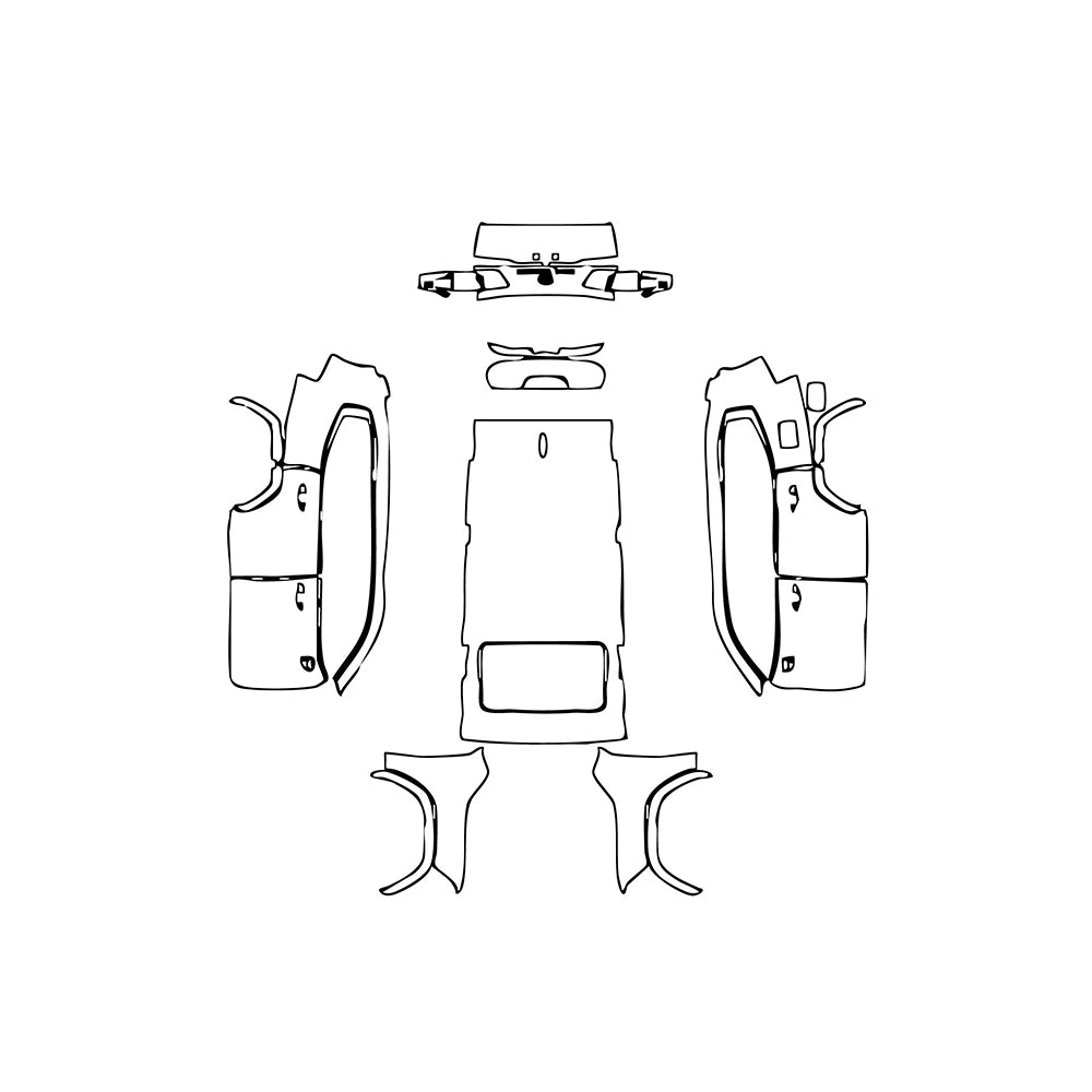 Pre-Cut PPF Toyota Land Cruiser base 2023 - PPF-Kits