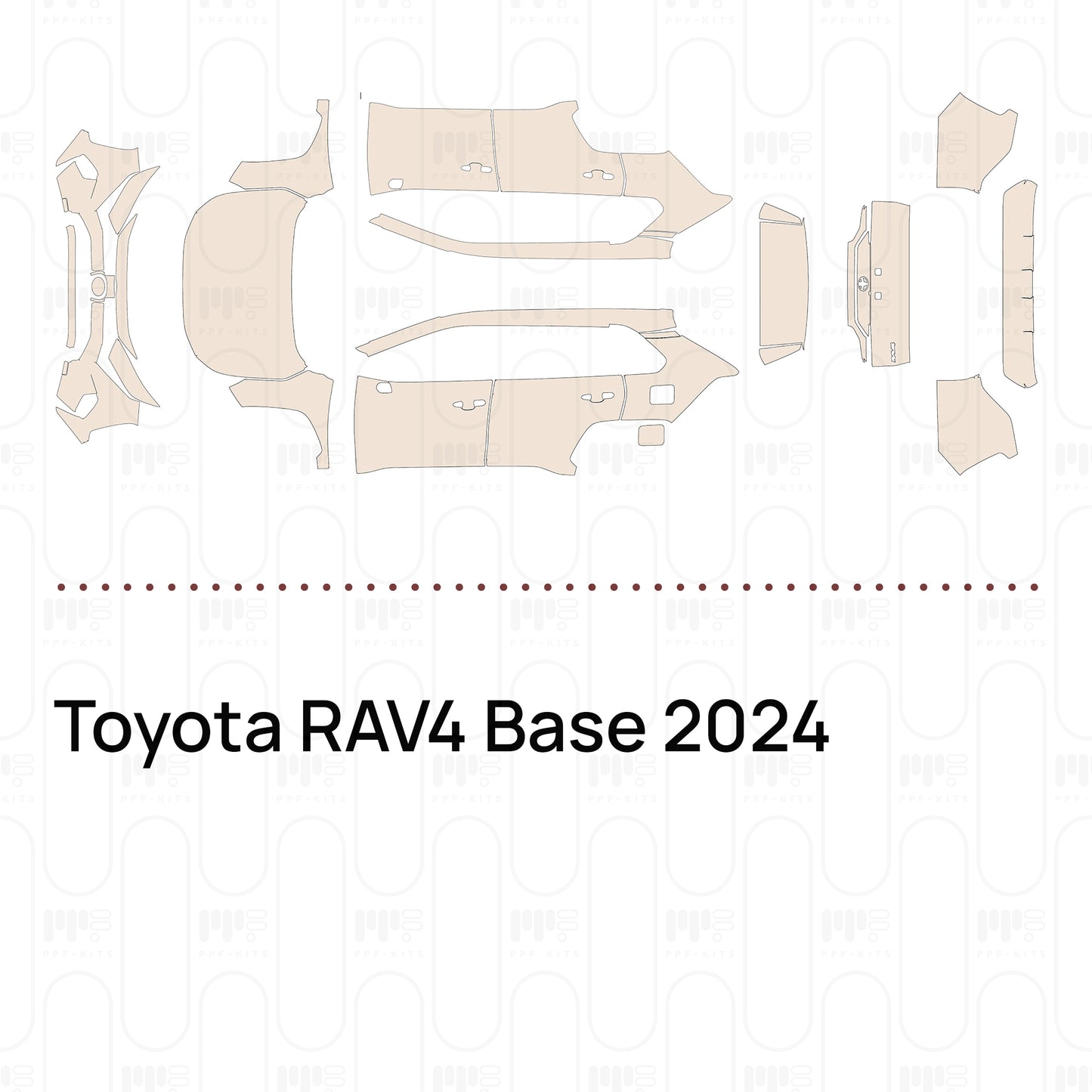 Pre-Cut PPF Toyota RAV4 Base 2024