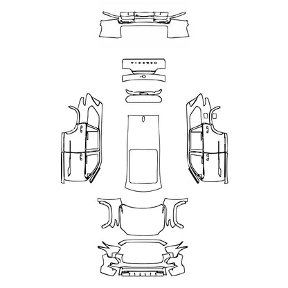 Passgenaue Lackschutzfolien PPF Toyota Sequoia Capstone 2025