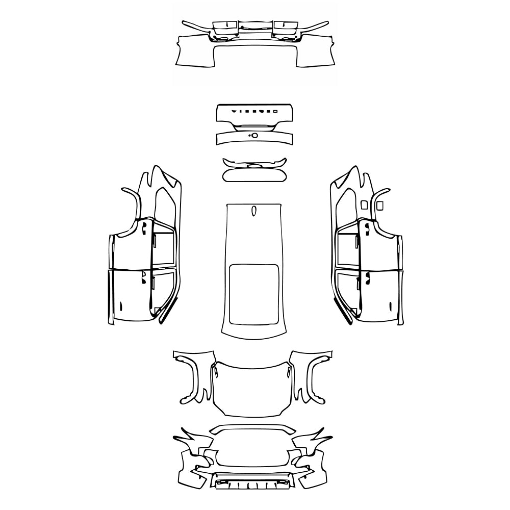 Passgenaue Lackschutzfolien PPF Toyota Sequoia Limited 2025