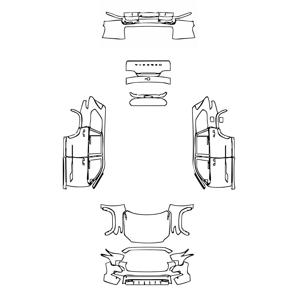 Passgenaue Lackschutzfolien PPF Toyota Sequoia Platinum 2025
