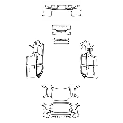 Passgenaue Lackschutzfolien PPF Toyota Sequoia Platinum 2025