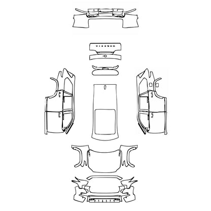 Passgenaue Lackschutzfolien PPF Toyota Sequoia SR5 2025
