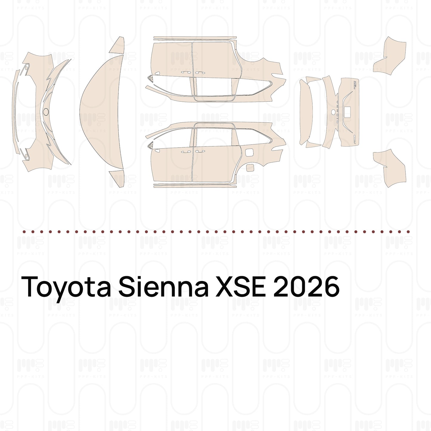 Pre-Cut PPF Toyota Sienna XSE 2026