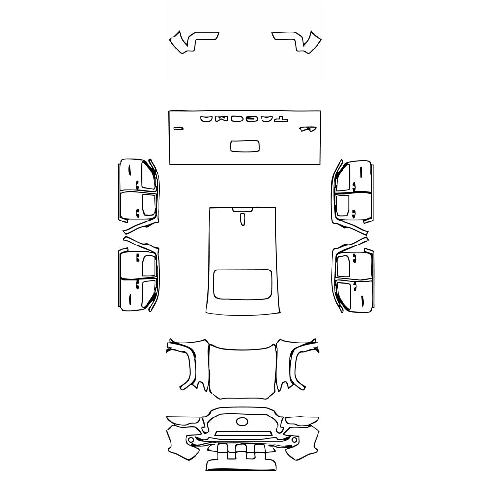 Pre-Cut PPF Toyota Tacoma Double Cab Limited 2020 - PPF-Kits