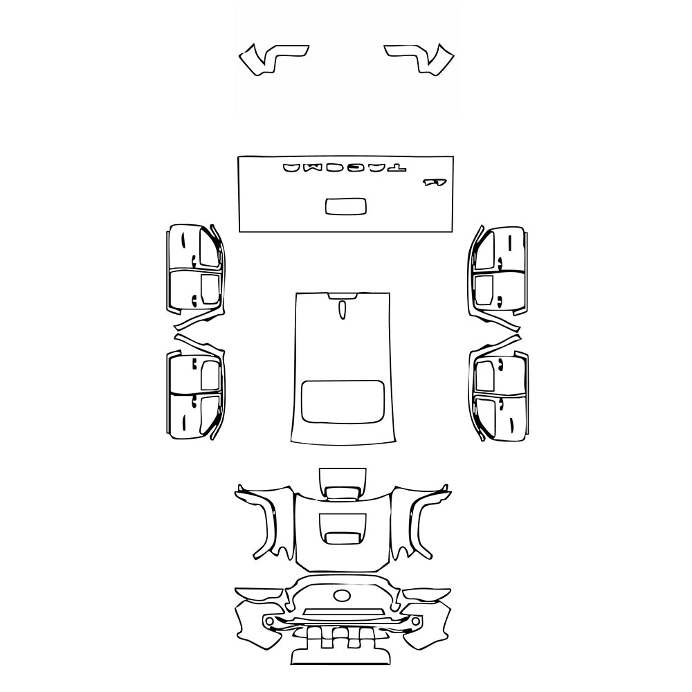 Pre-Cut PPF Toyota Tacoma Double Cab TRD Pro 2022 - PPF-Kits