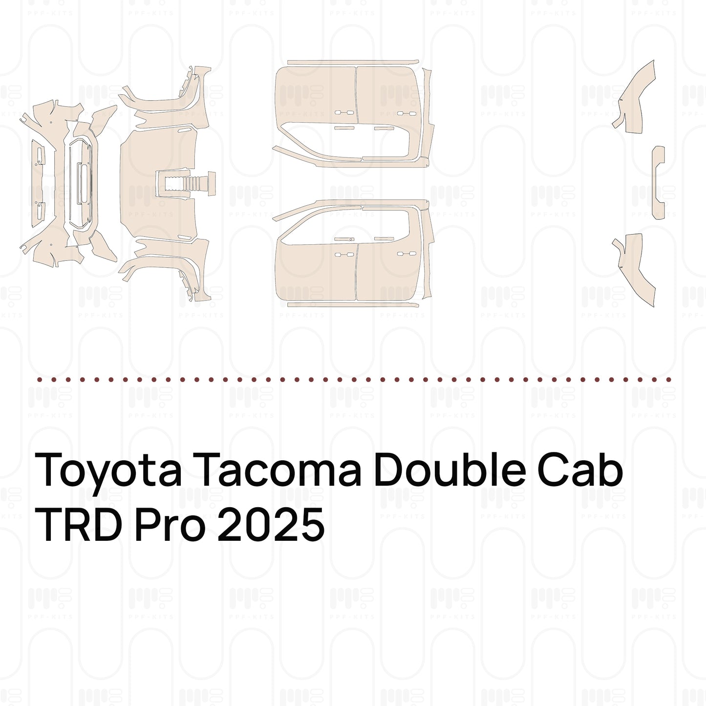 Pre-Cut PPF Toyota Tacoma Double Cab TRD Pro 2025