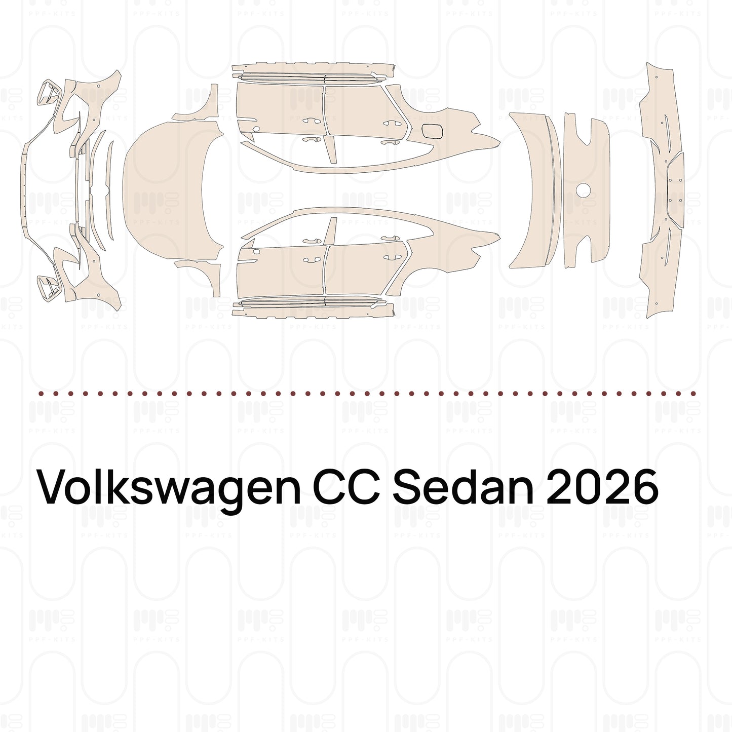 Pre-Cut PPF Volkswagen CC Sedan 2026