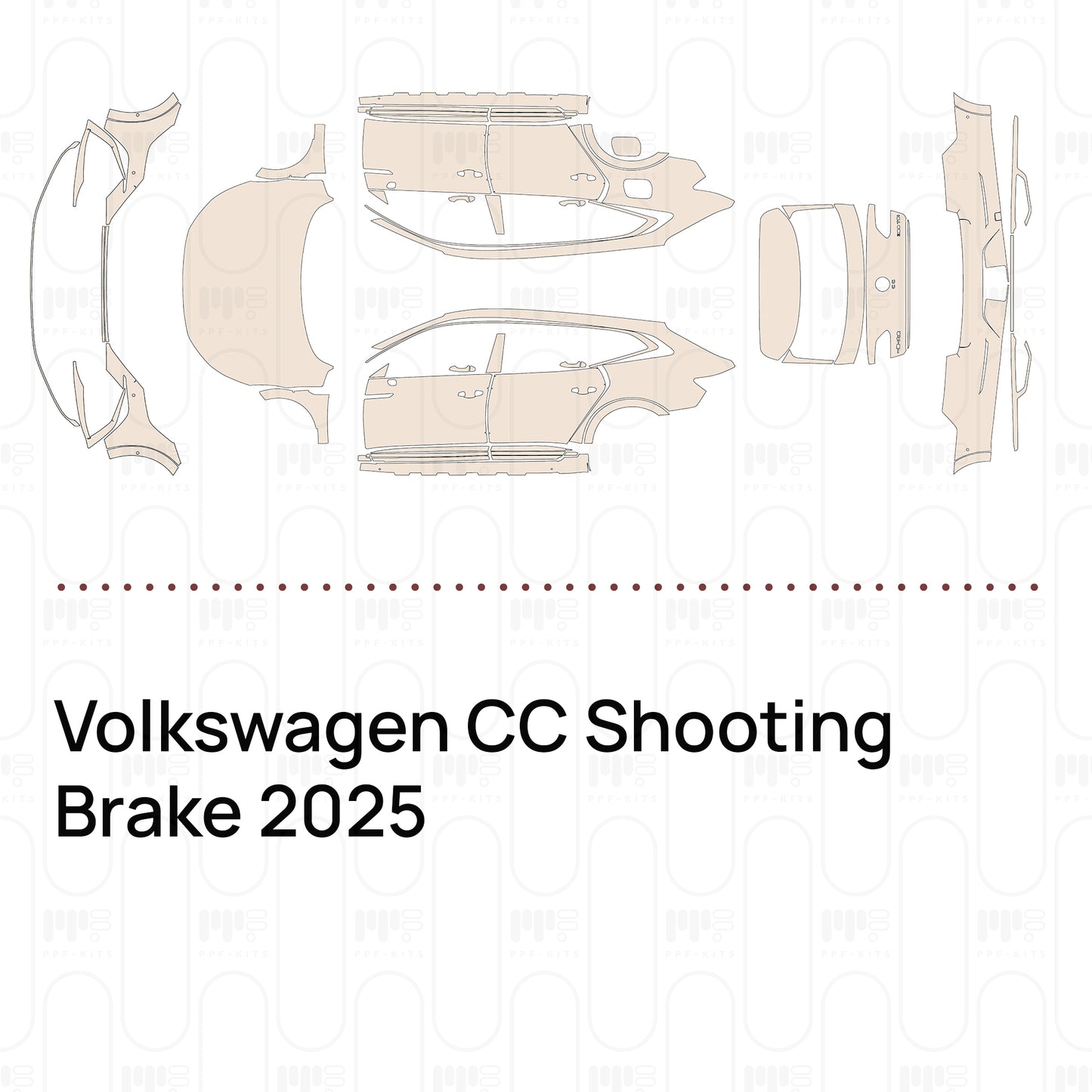 Pre-Cut PPF Volkswagen CC Shooting Brake 2025