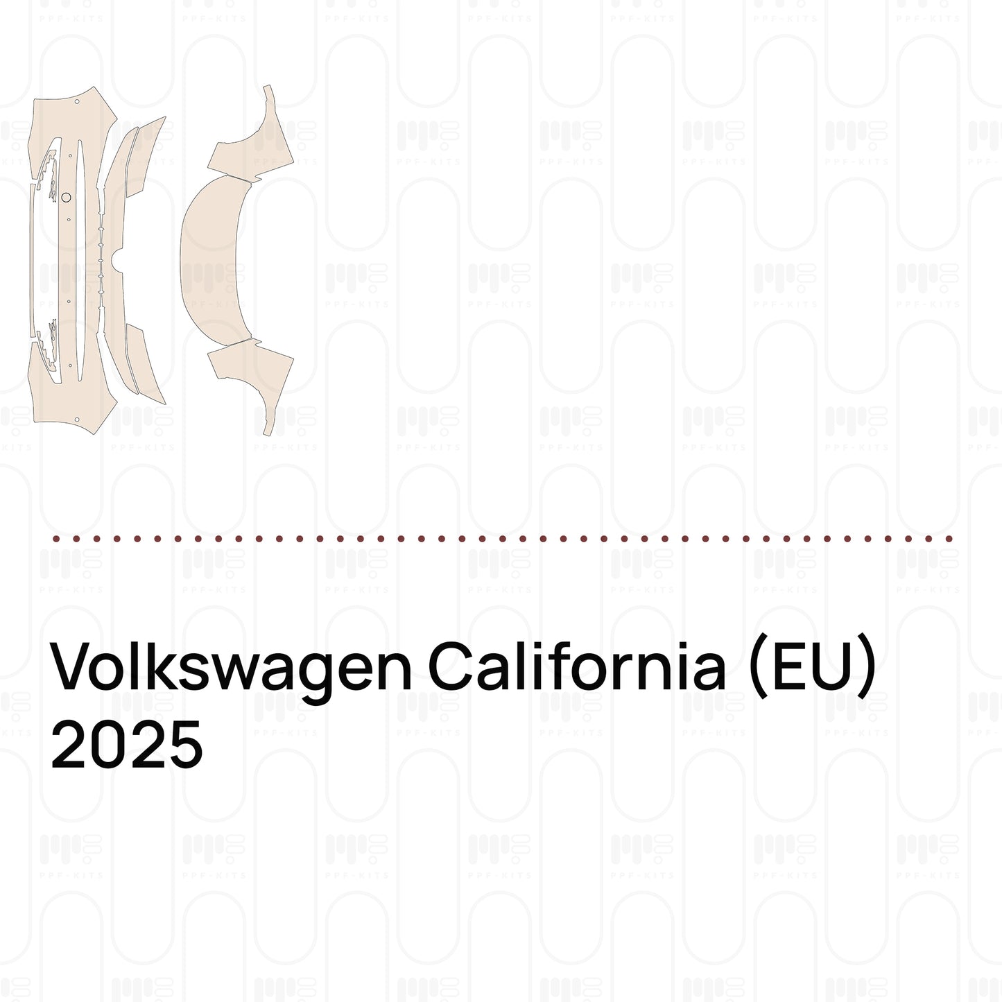 Pre-Cut PPF Volkswagen California (EU) 2025