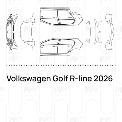 Pre-Cut PPF Volkswagen Golf R-line 2026