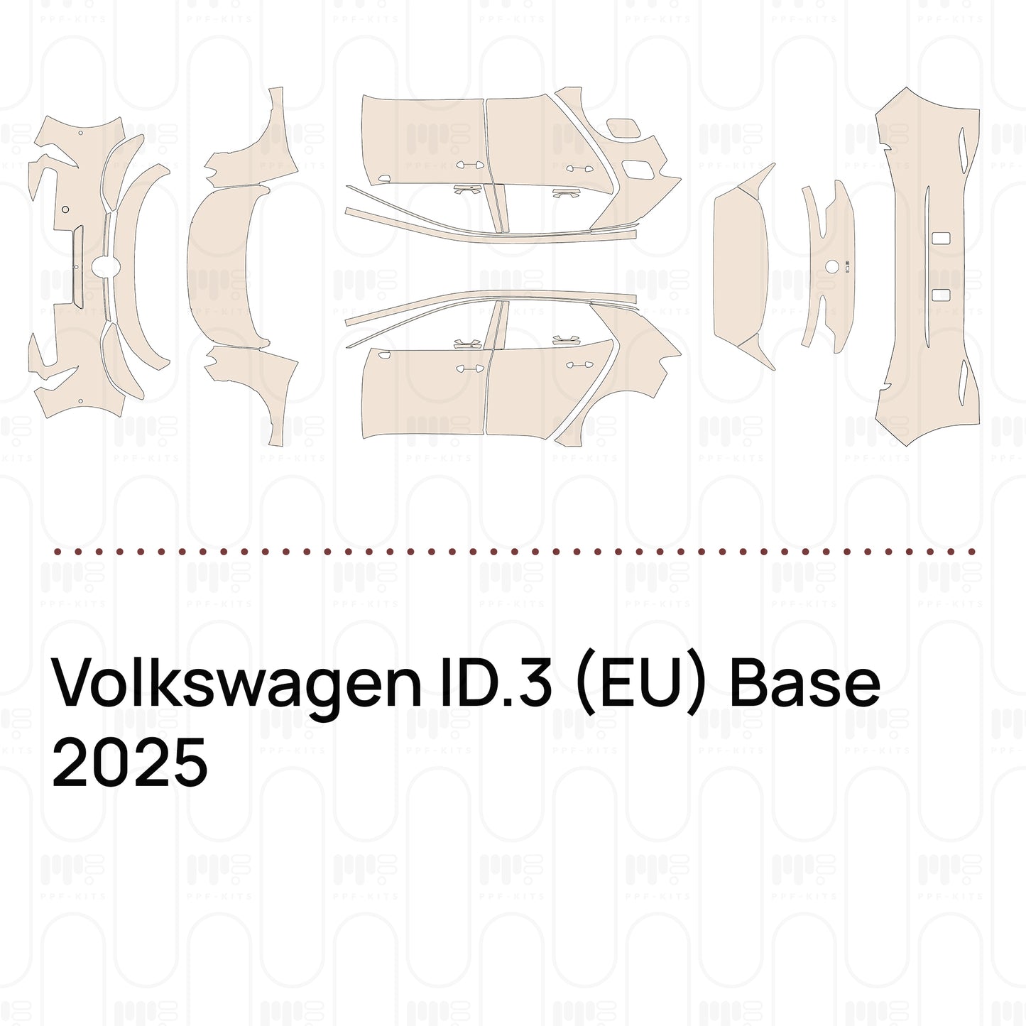 Pre-Cut PPF Volkswagen ID.3 (EU) Base 2025