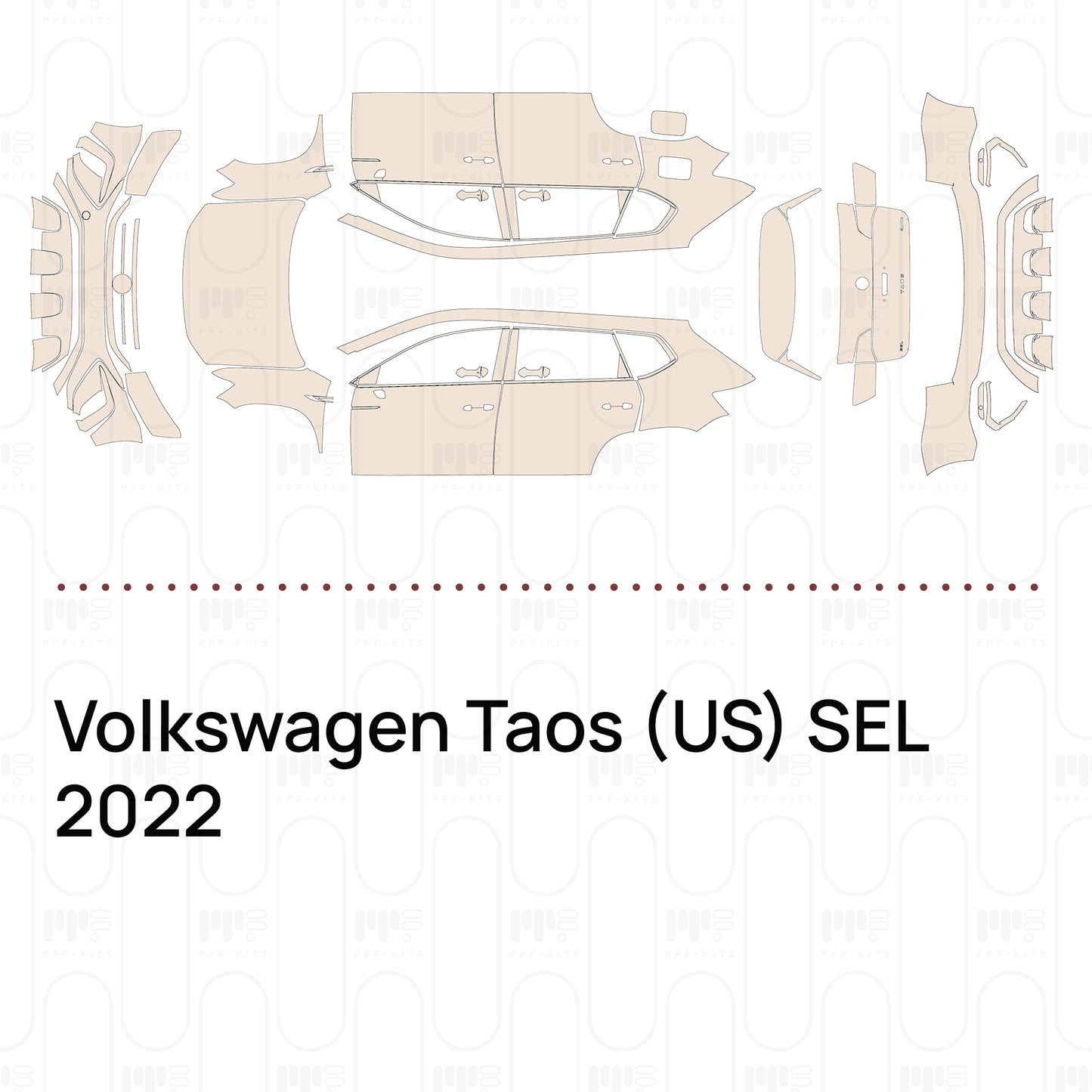 Pre-Cut PPF Volkswagen Taos (US) SEL 2022