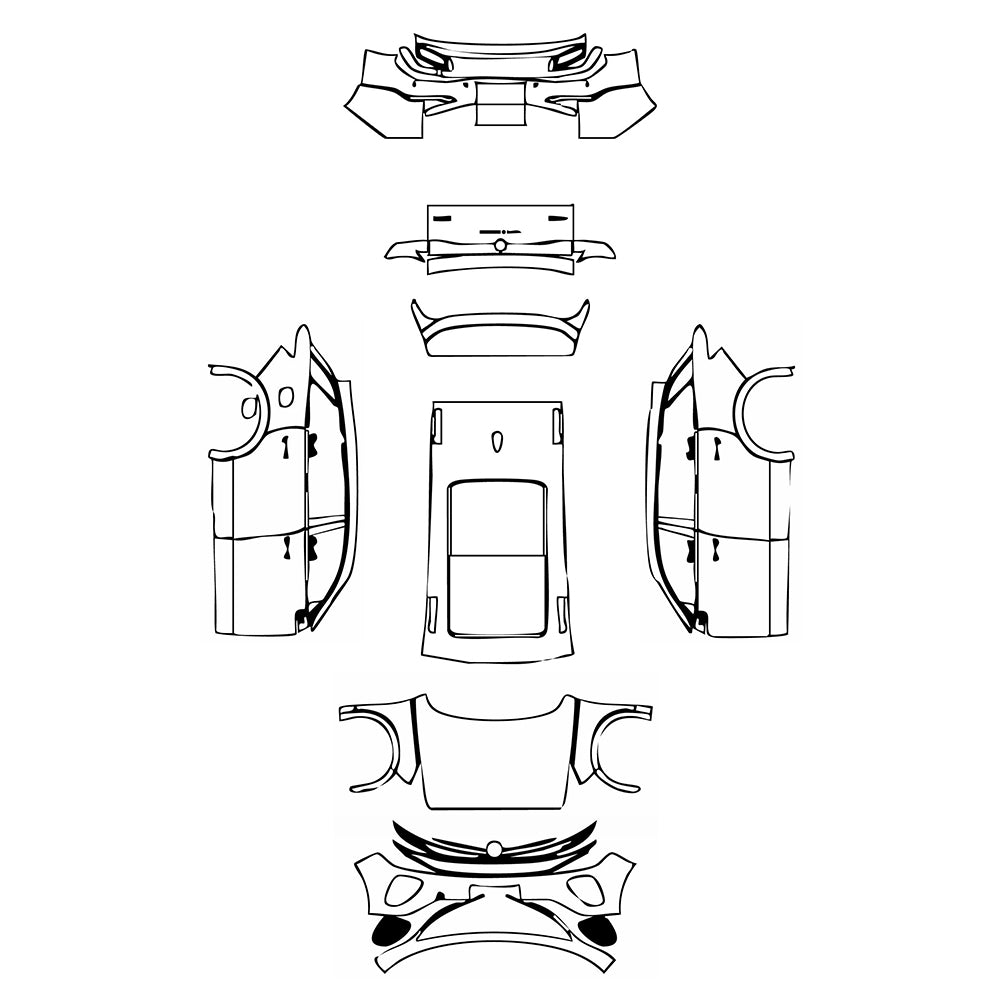 Pre-Cut PPF Volkswagen Tavendor Base 2023 - PPF-Kits