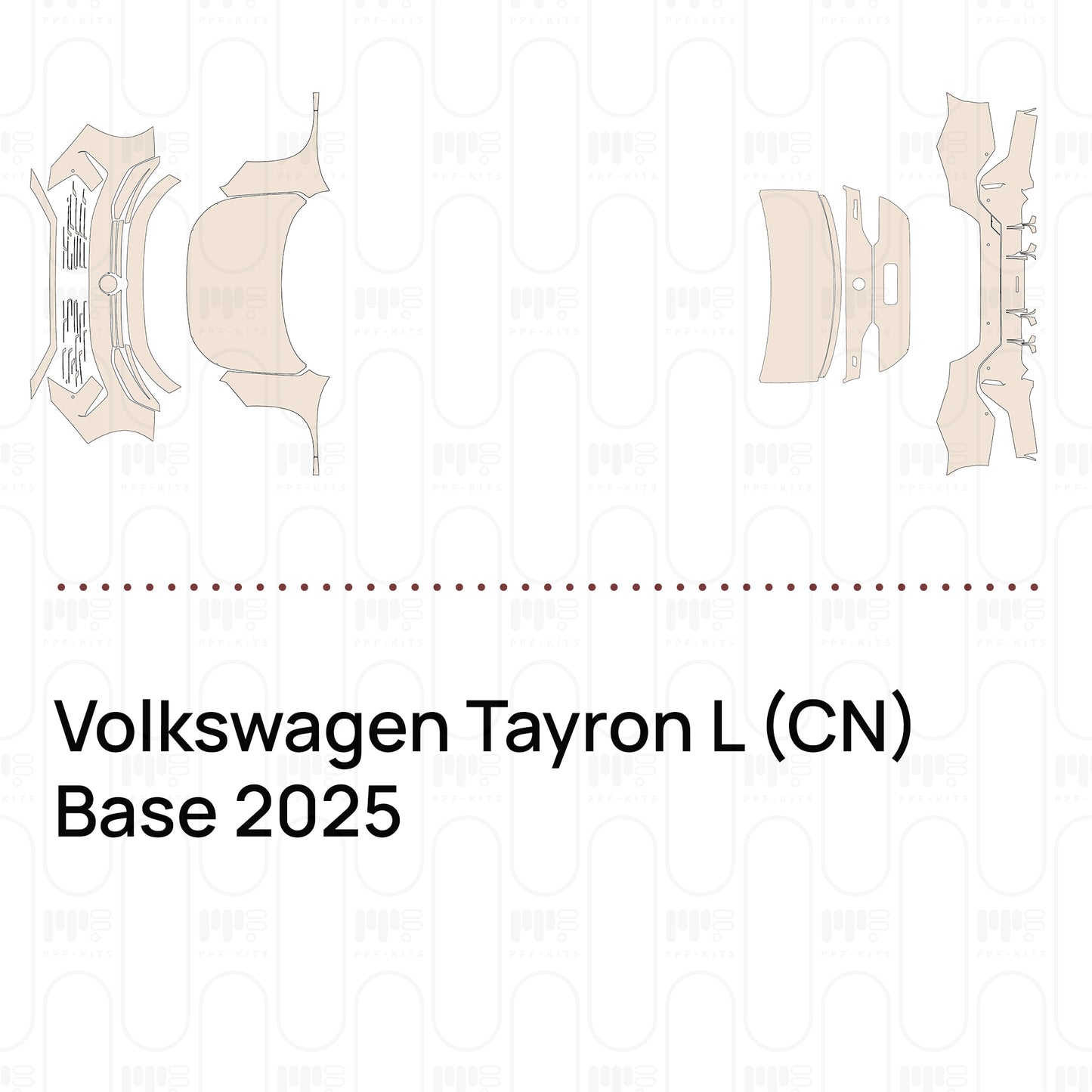 Pre-Cut PPF Volkswagen Tayron L (CN) Base 2025
