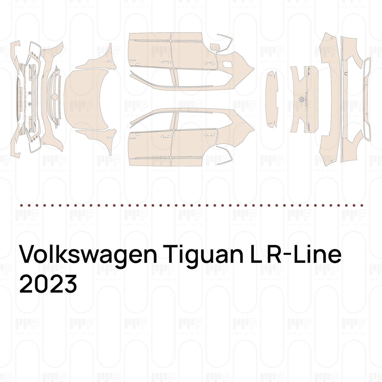 Pre-Cut PPF Volkswagen Tiguan L R-Line 2023