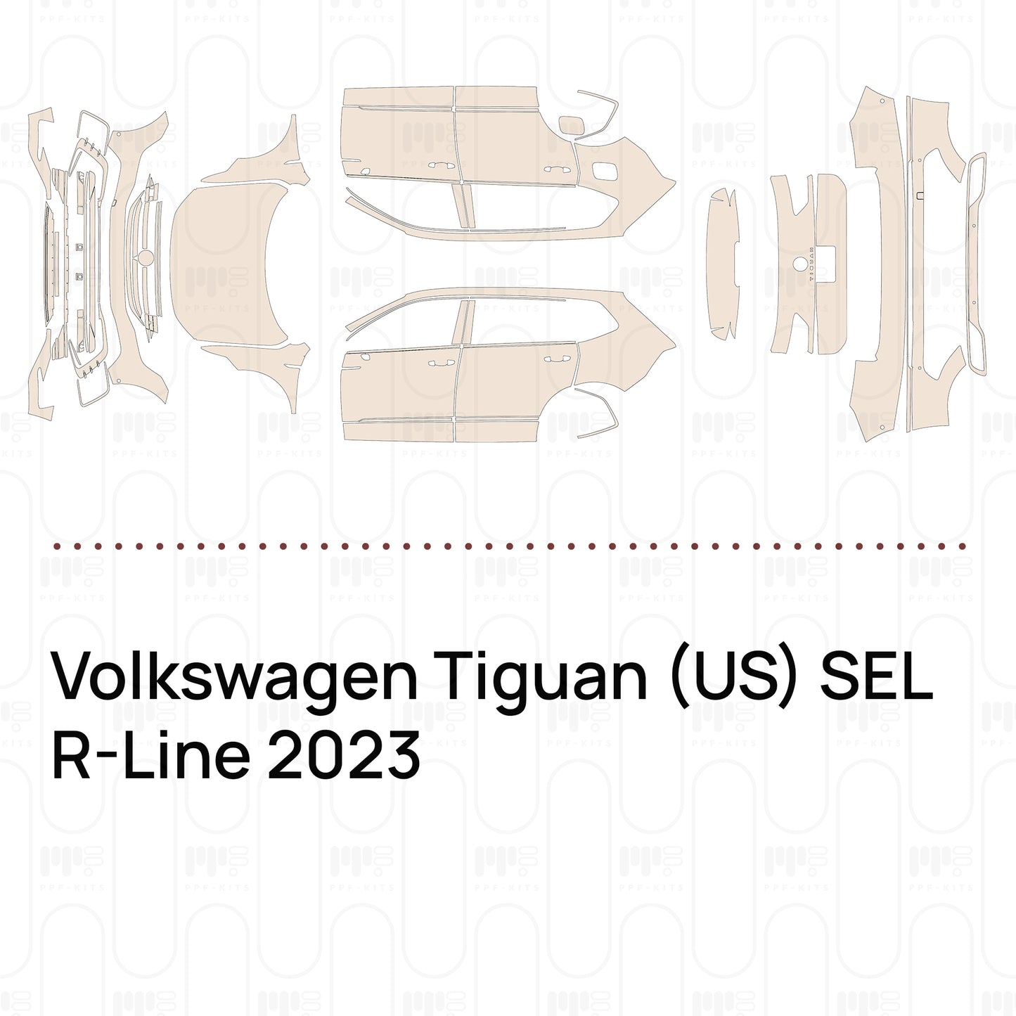 Pre-Cut PPF Volkswagen Tiguan (US) SEL R-Line 2023