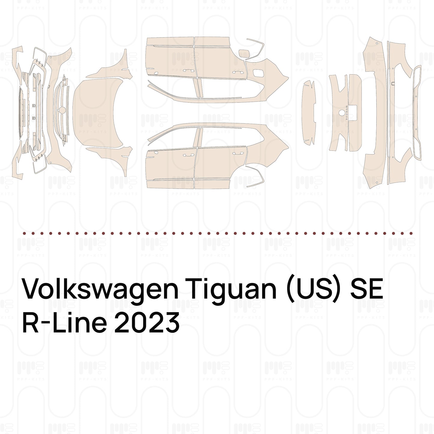 Pre-Cut PPF Volkswagen Tiguan (US) SE R-Line 2023