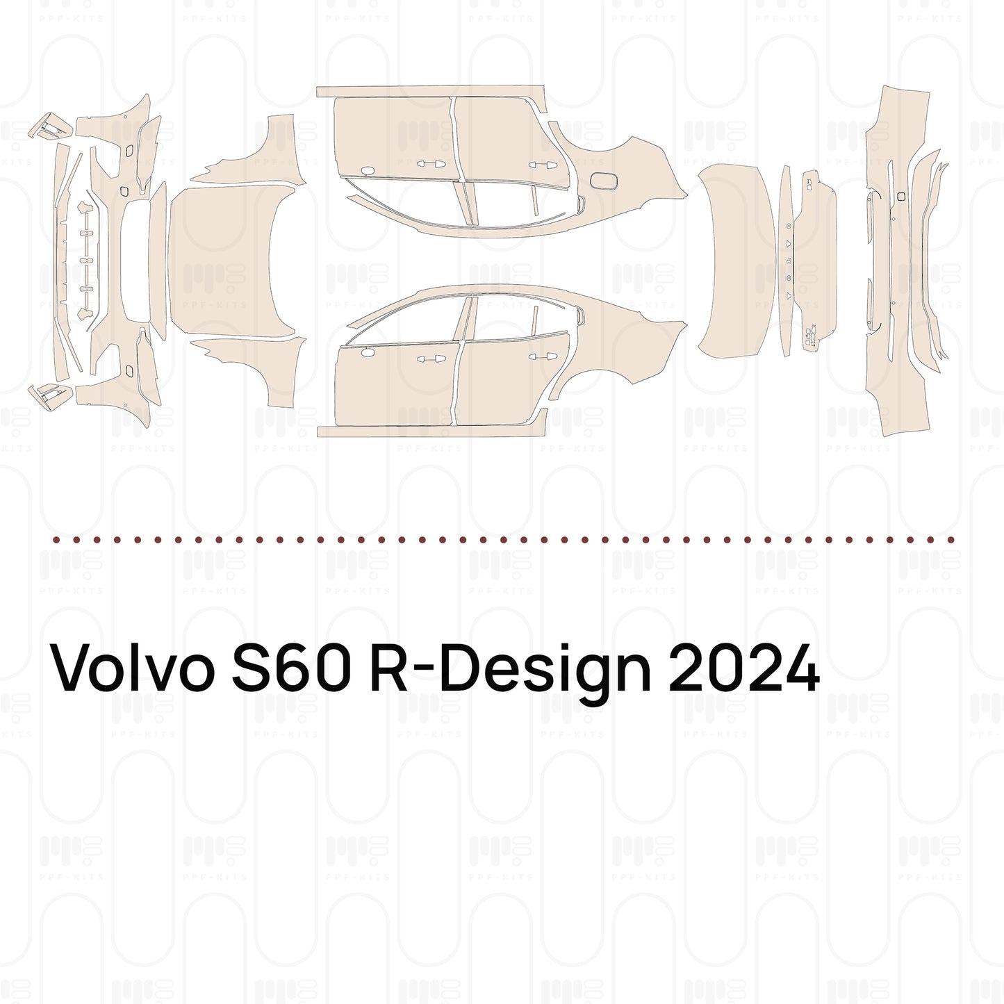 Pre-Cut PPF Volvo S60 R-Design 2024
