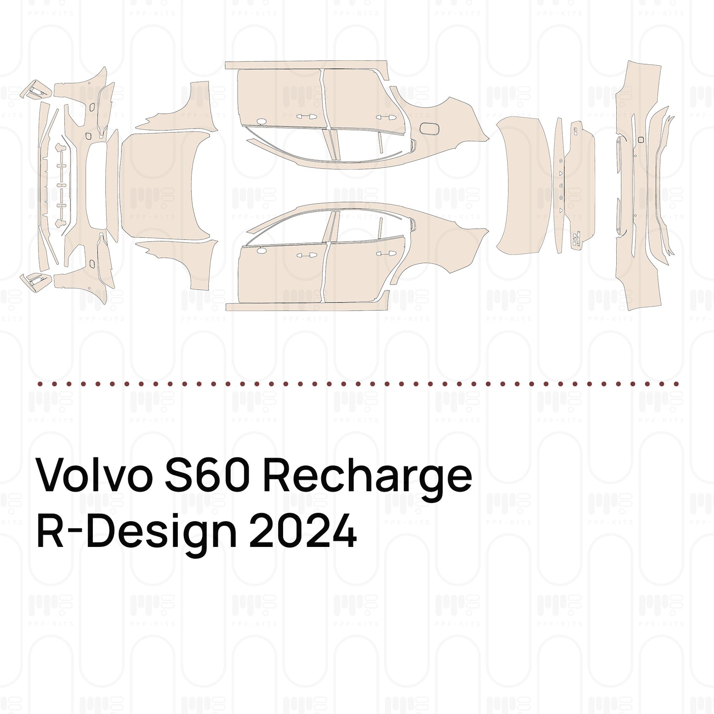 Pre-Cut PPF Volvo S60 Recharge R-Design 2024