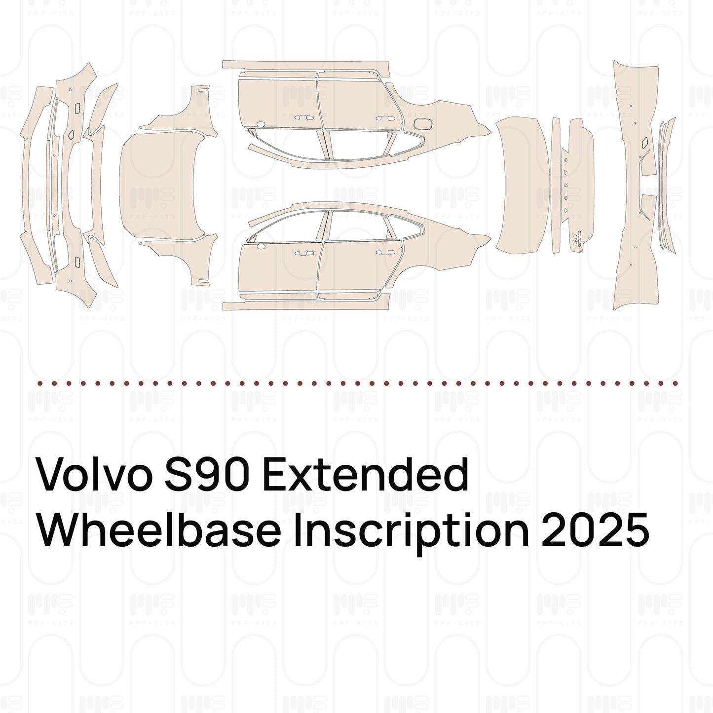 Pre-Cut PPF Volvo S90 Extended Wheelbase Inscription 2025