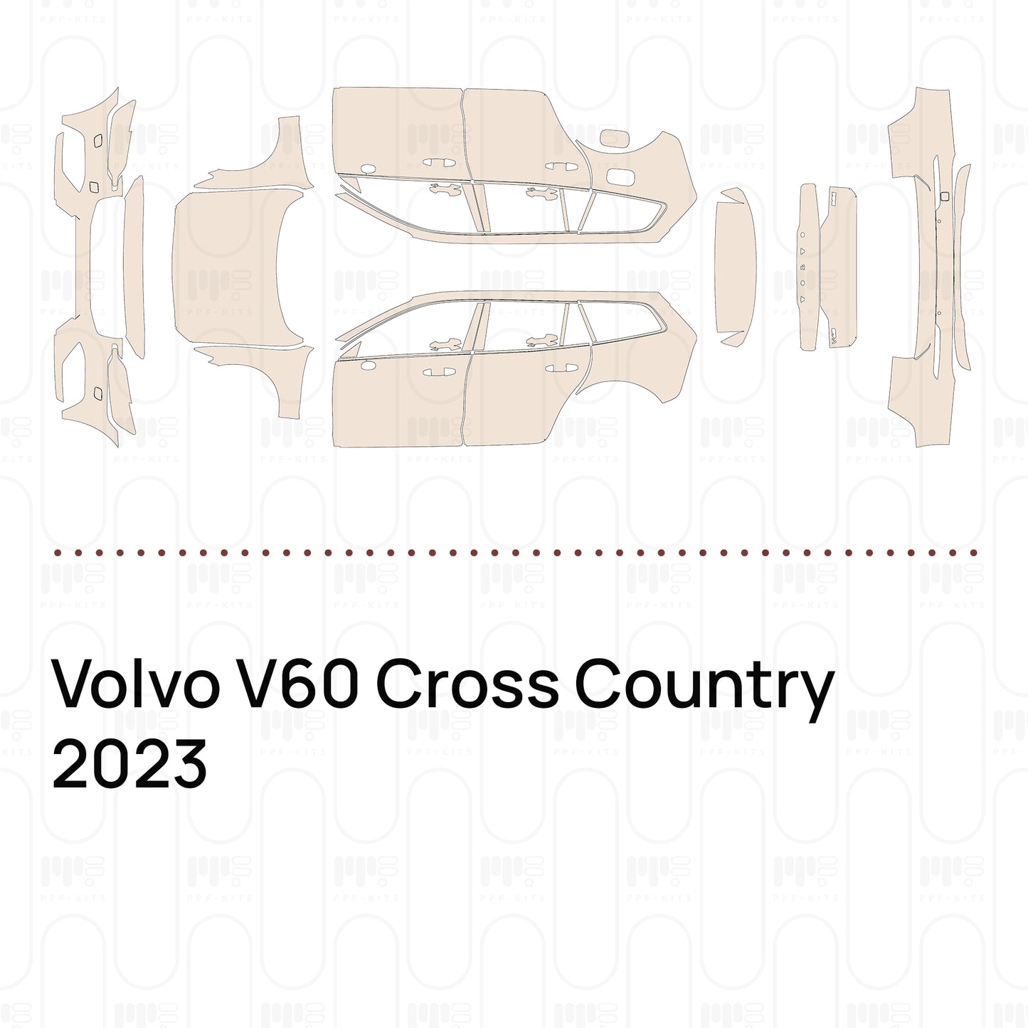 Pre-Cut PPF Volvo V60 Cross Country 2023