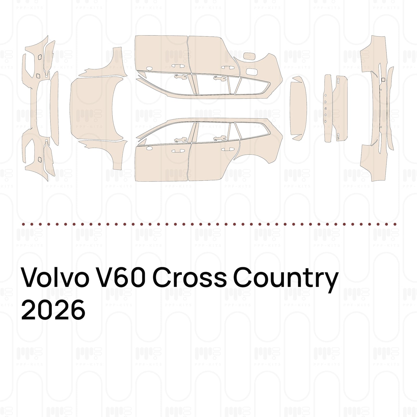 Pre-Cut PPF Volvo V60 Cross Country 2026