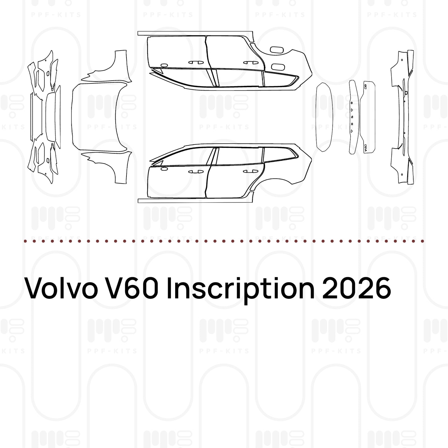 Pre-Cut PPF Volvo V60 Inscription 2026