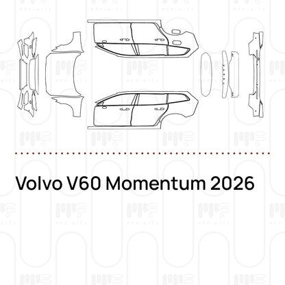 Pre-Cut PPF Volvo V60 Momentum 2026