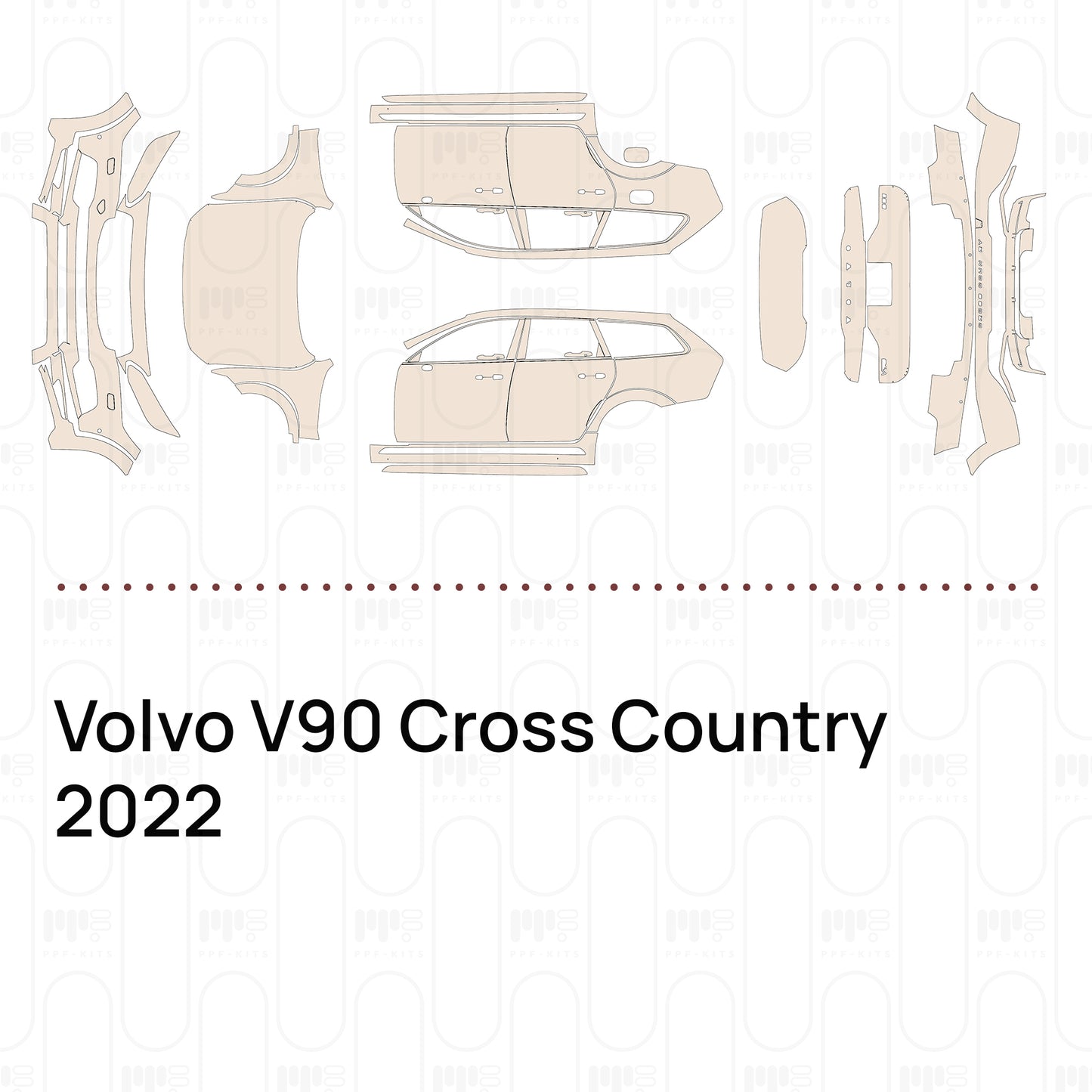 Pre-Cut PPF Volvo V90 Cross Country 2022