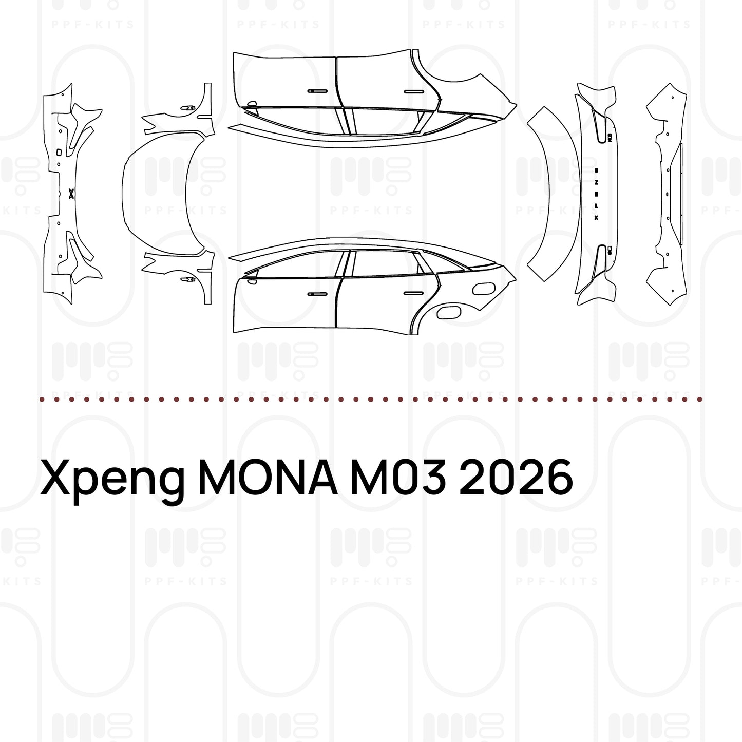 Pre-Cut PPF Xpeng MONA M03 2026