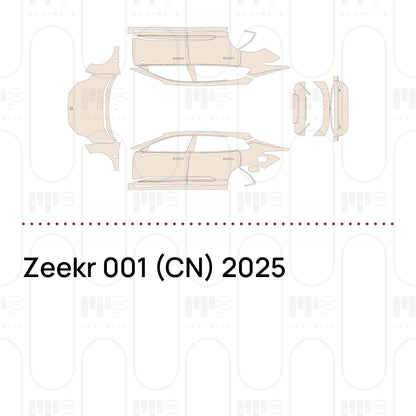 Pre-Cut PPF Zeekr 001 (CN) 2025