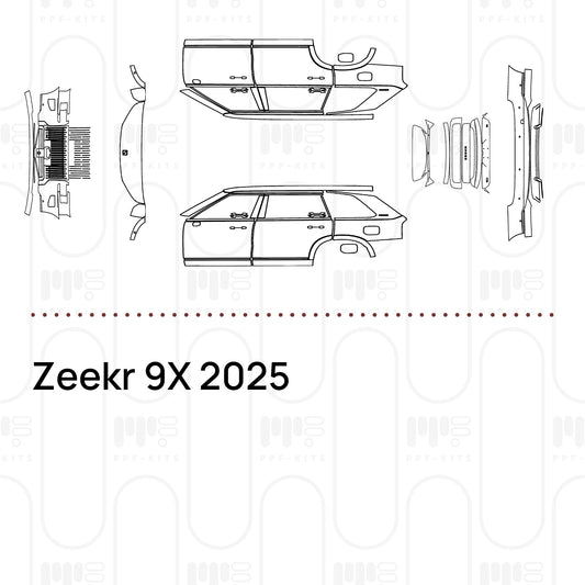 Pre-Cut PPF Zeekr 9X 2025